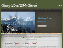 Tablet Screenshot of cherrystreetbiblechurch.com